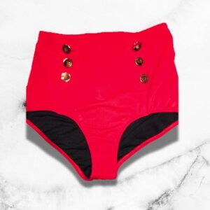 Jaspal - Classic Bikini Bottoms - Rouge - High-wasted - Size S
